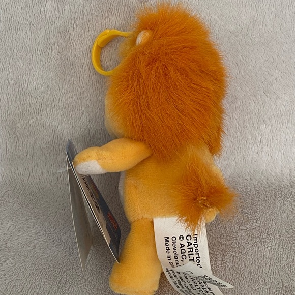 Vintage 2003 Brave Heart Lion Care Bear Cousins Keychain Plush 6" With Tags - Picture 4 of 14